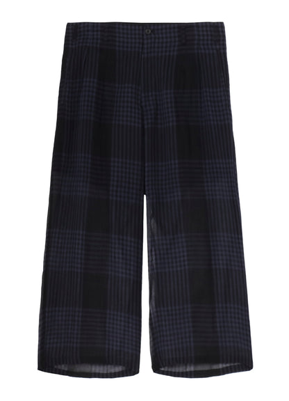 【PIECE UNIQUE/THE SHOP】CHECK PLAID SEAM POCKET PANTS