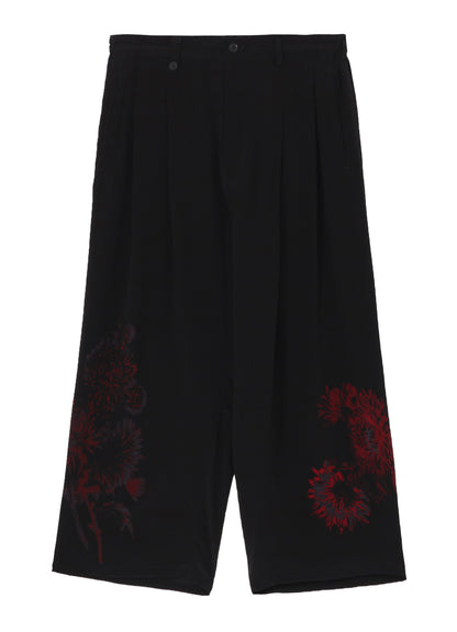 【PIECE UNIQUE/AOYAMA】RED FLOWER PRINTED WIDE PANTS