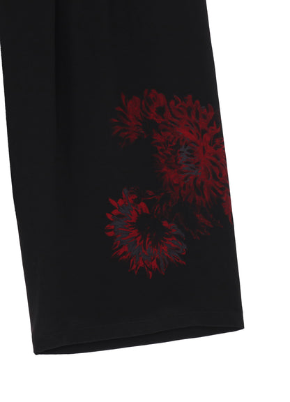 【PIECE UNIQUE/AOYAMA】RED FLOWER PRINTED WIDE PANTS