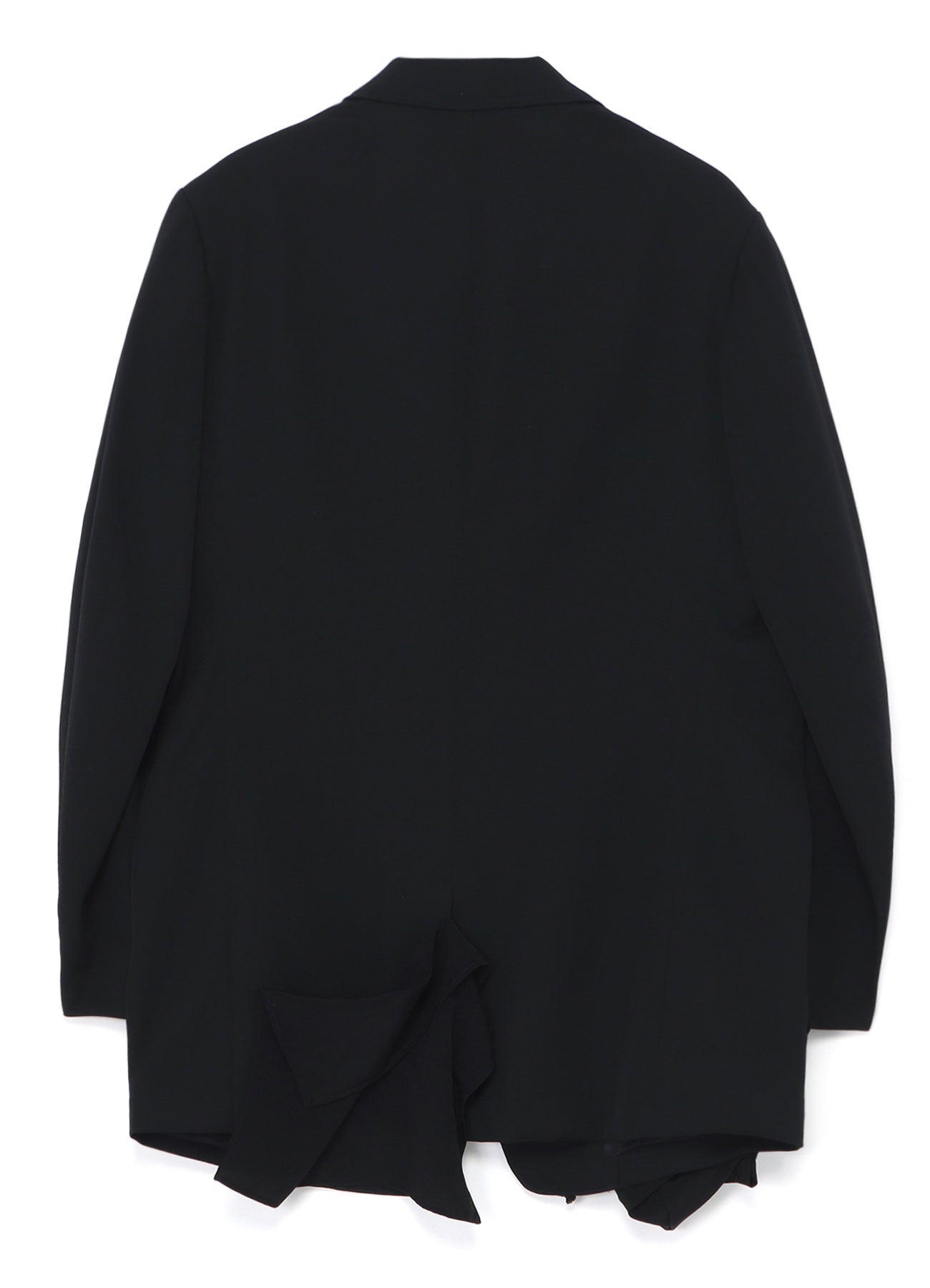 WOOL GABARDINE LEFT SIDE DRAPED JACKET