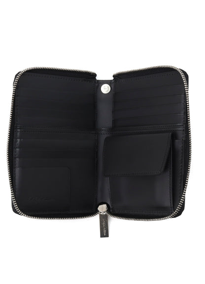 COW LEATHER FASTENER WALLET S