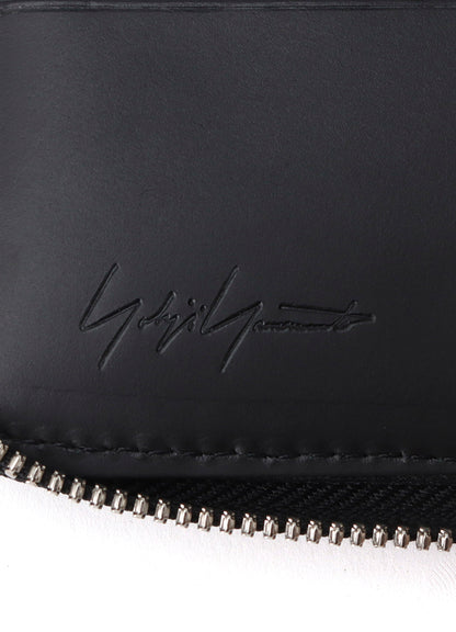 COW LEATHER FASTENER WALLET S