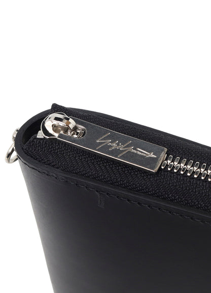 COW LEATHER FASTENER WALLET L