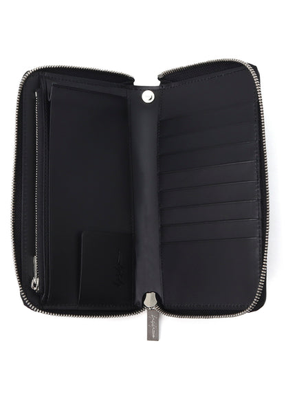 COW LEATHER FASTENER WALLET L