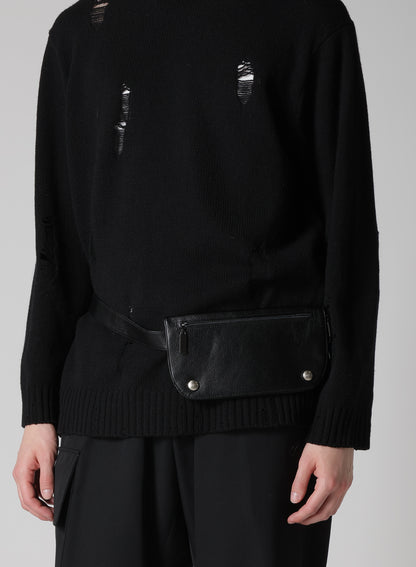 SOFT SHRINK LEATHER SMART WAIST POUCH