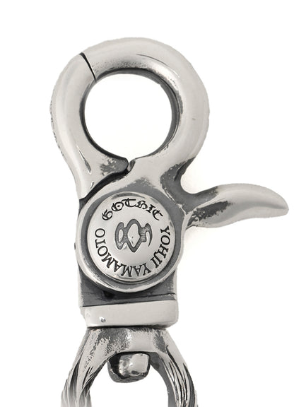 SILVER 950 WOLF KEYCHAIN
