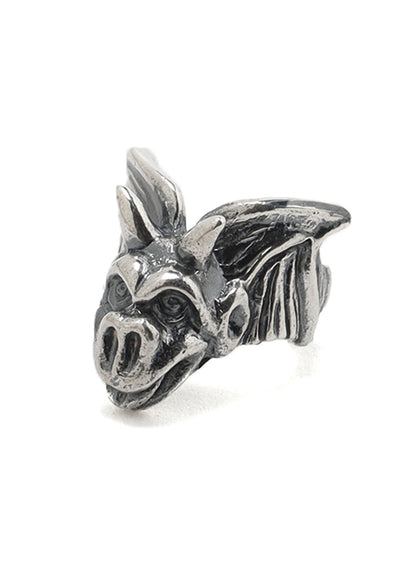SILVER 950 GARGOYLE EARCUFF