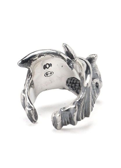 SILVER 950 GARGOYLE EARCUFF