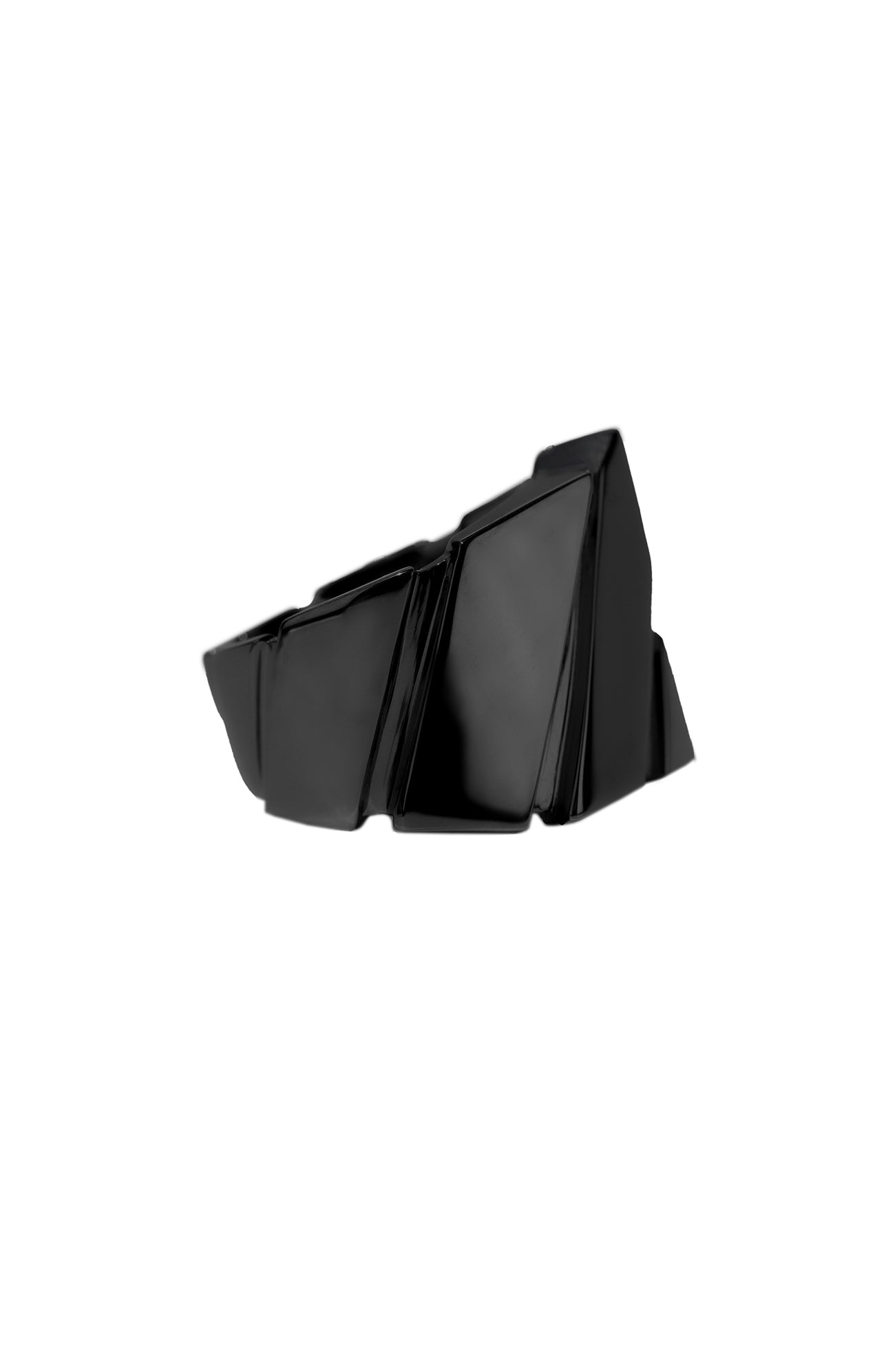 SV/BK RUTHENIUM STRUCED RING BK