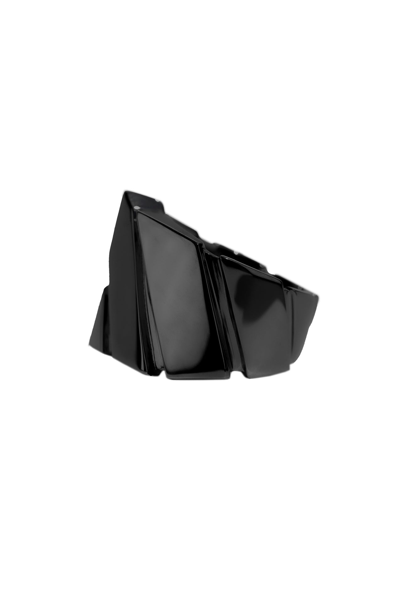 SV/BK RUTHENIUM STRUCED RING BK