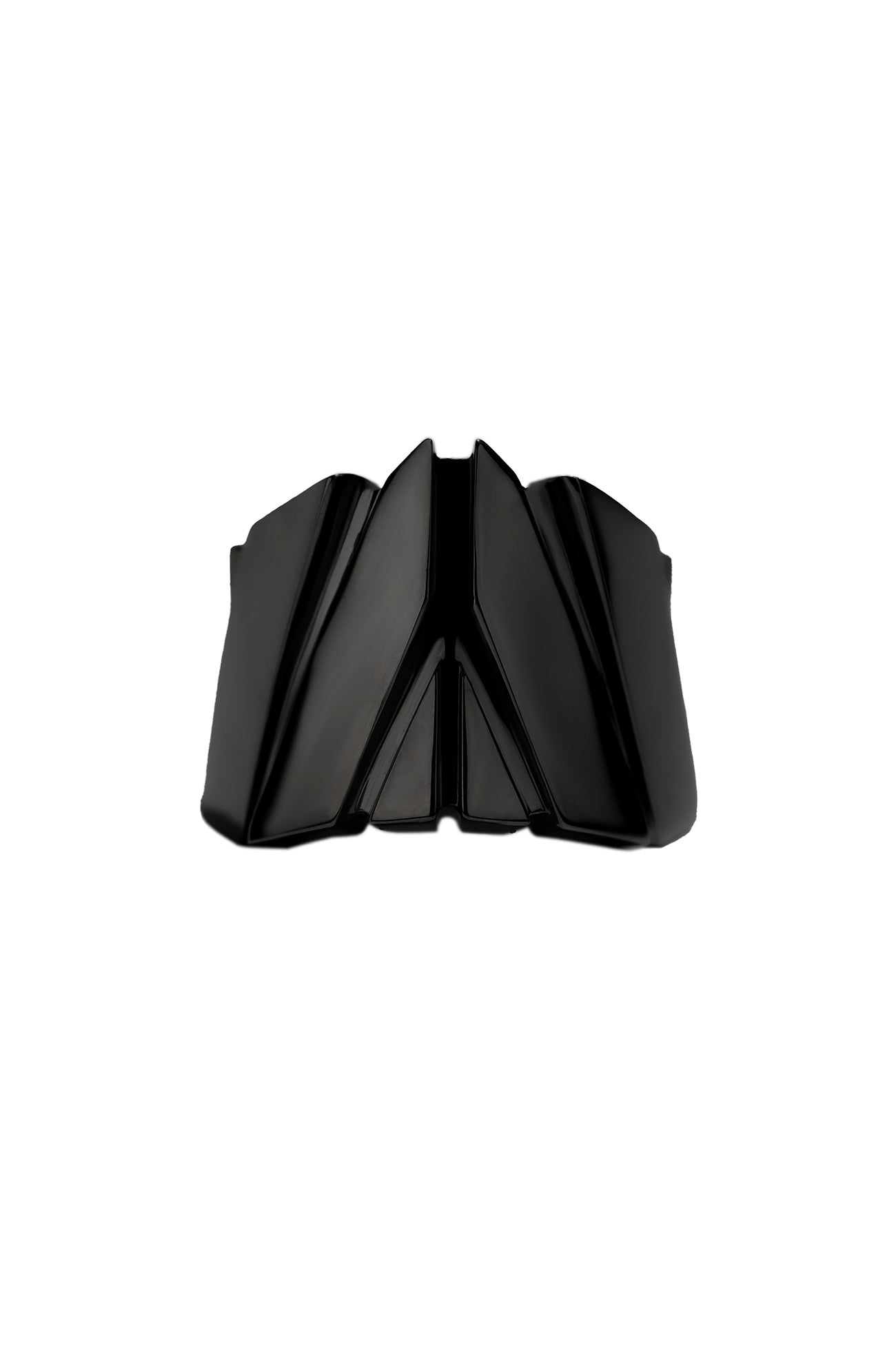 SV/BK RUTHENIUM STRUCED RING BK