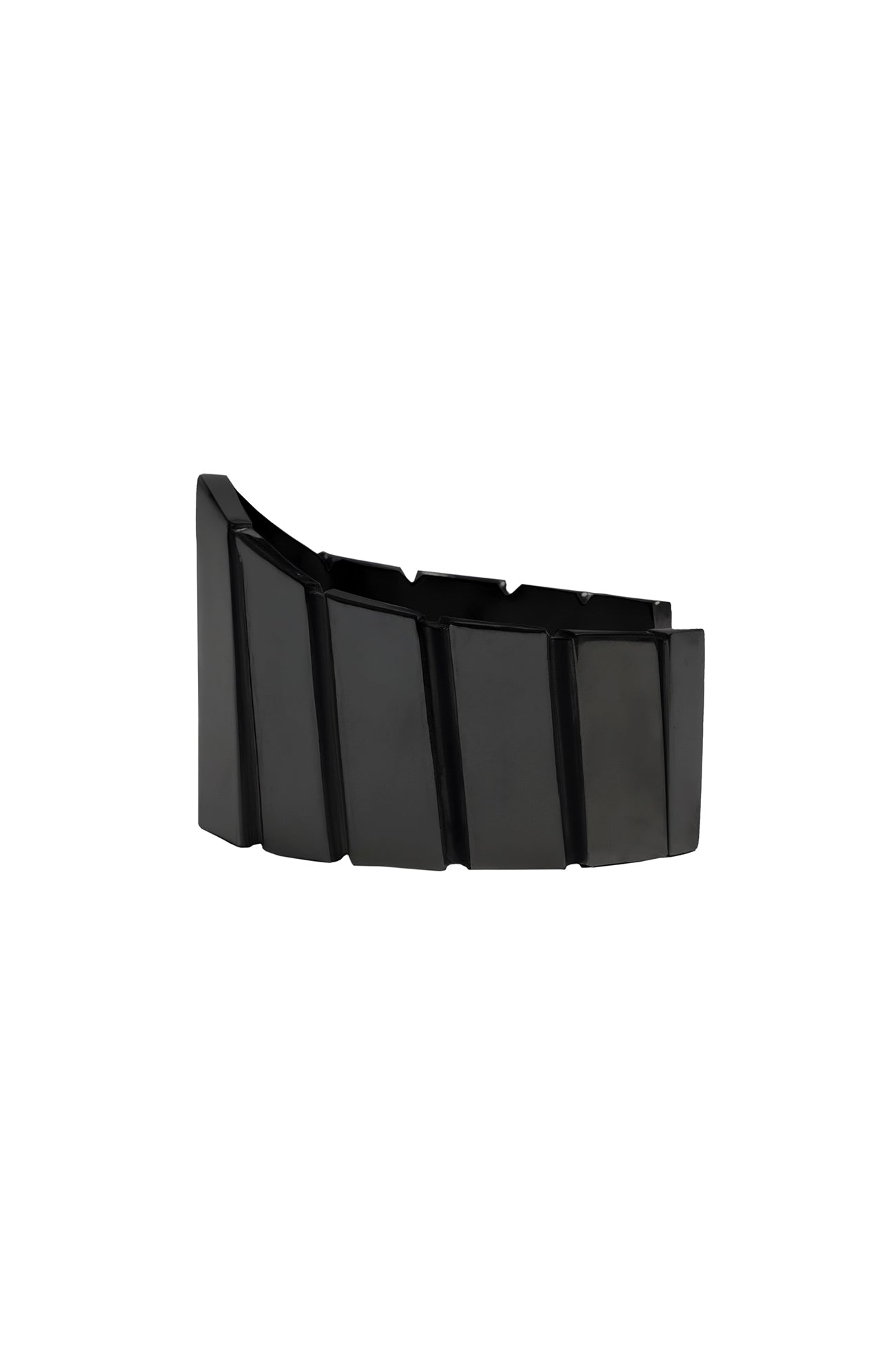 BRASS/BK RUTHENIUM ARC BANGLE BLK