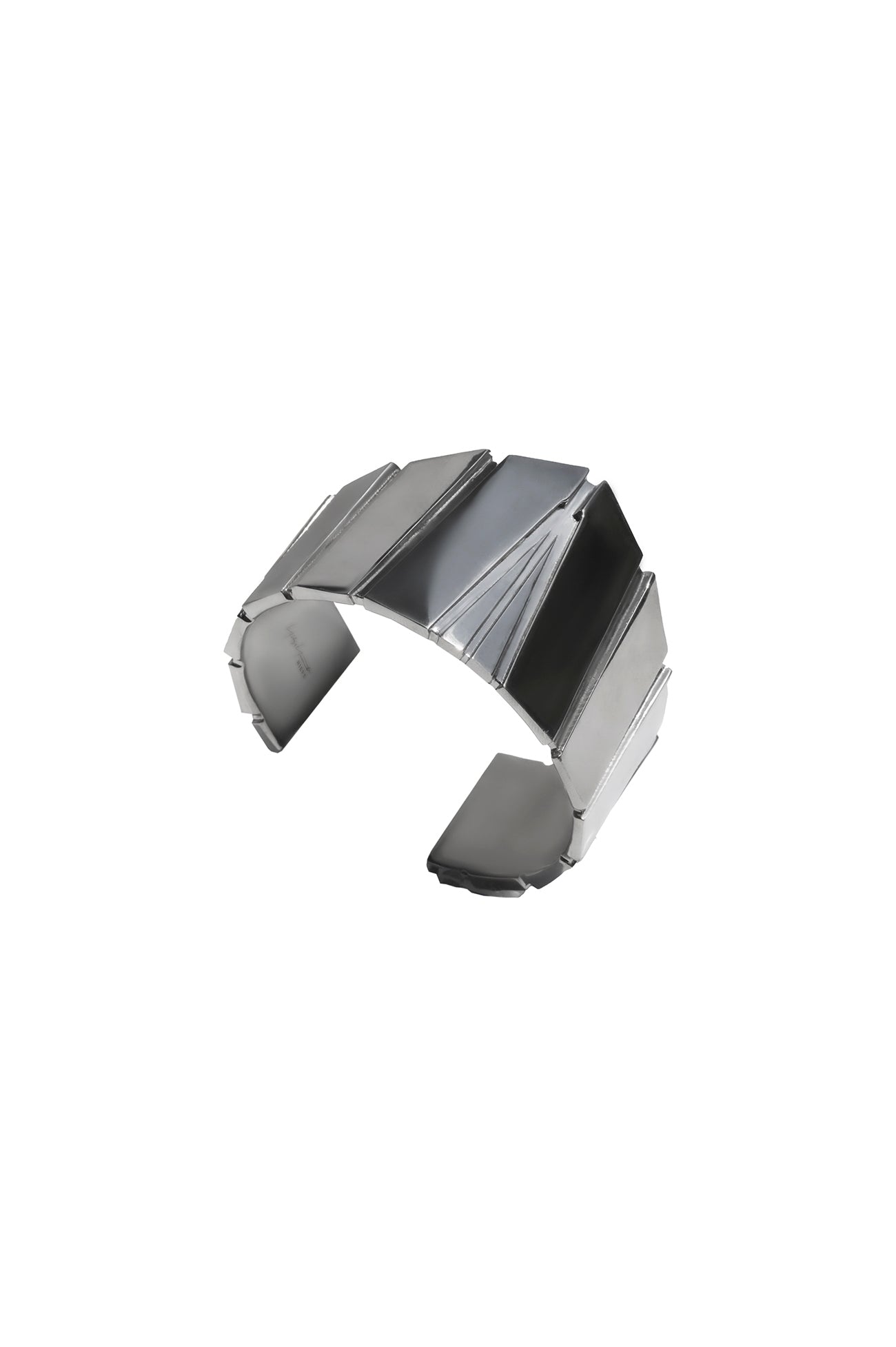 BRASS/BK RHODIUM ARC BANGLE SV