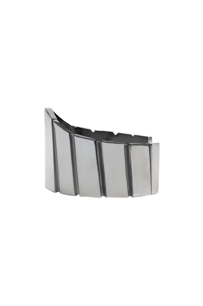 BRASS/BK RHODIUM ARC BANGLE SV