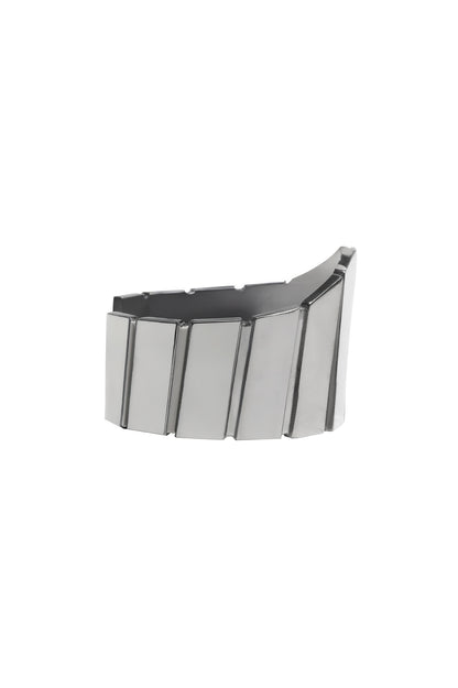 BRASS/BK RHODIUM ARC BANGLE SV