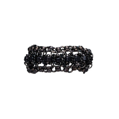 METAL/BRASS/CODE BOLTER BRACELET