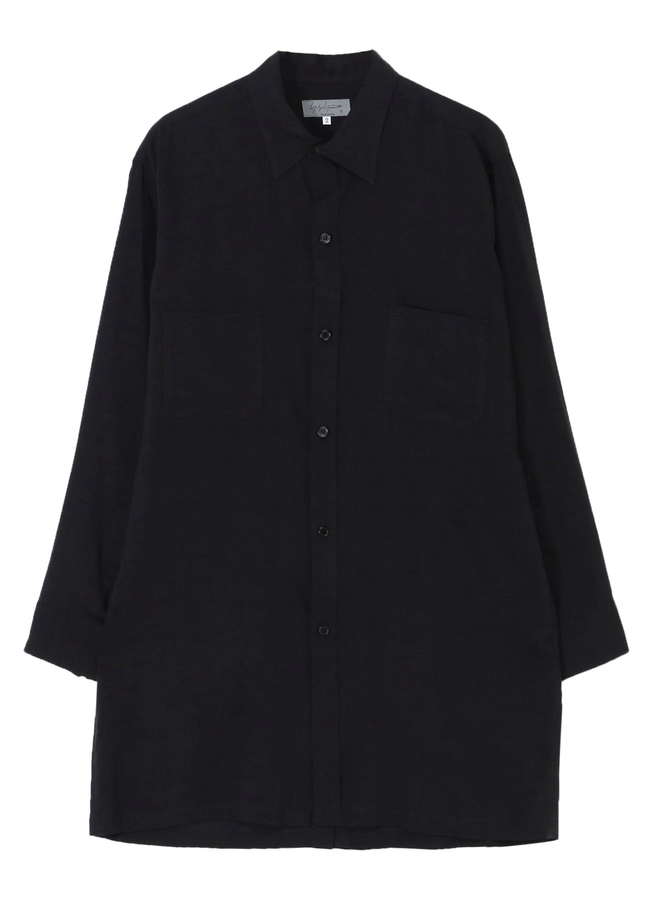 CELLLOSE LAWN BACK OPEN GATHER SLEEVE BLOUSE