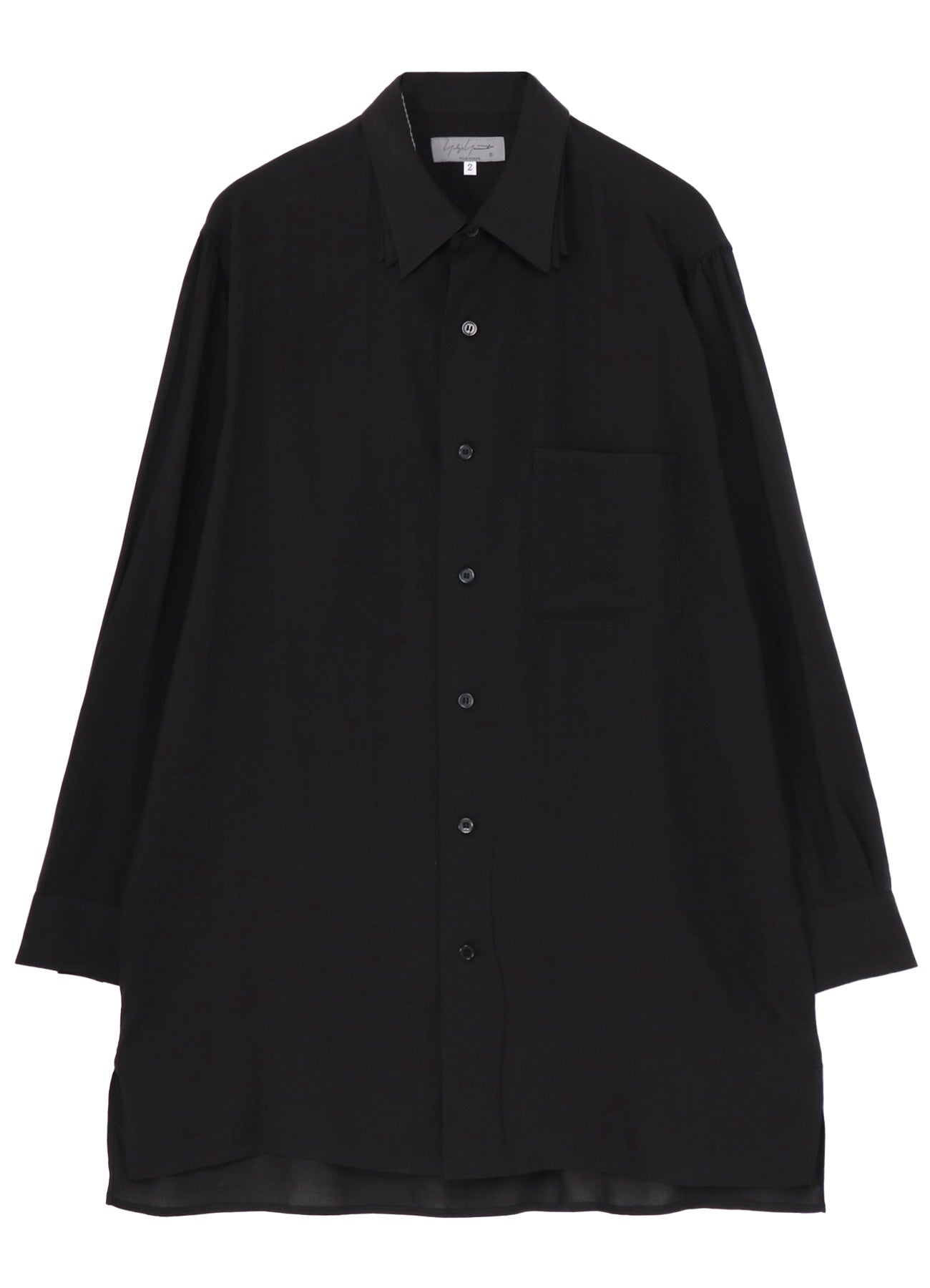CELLLOSE LAWN 3COLLAR SLEEVE GATHER BLOUSE