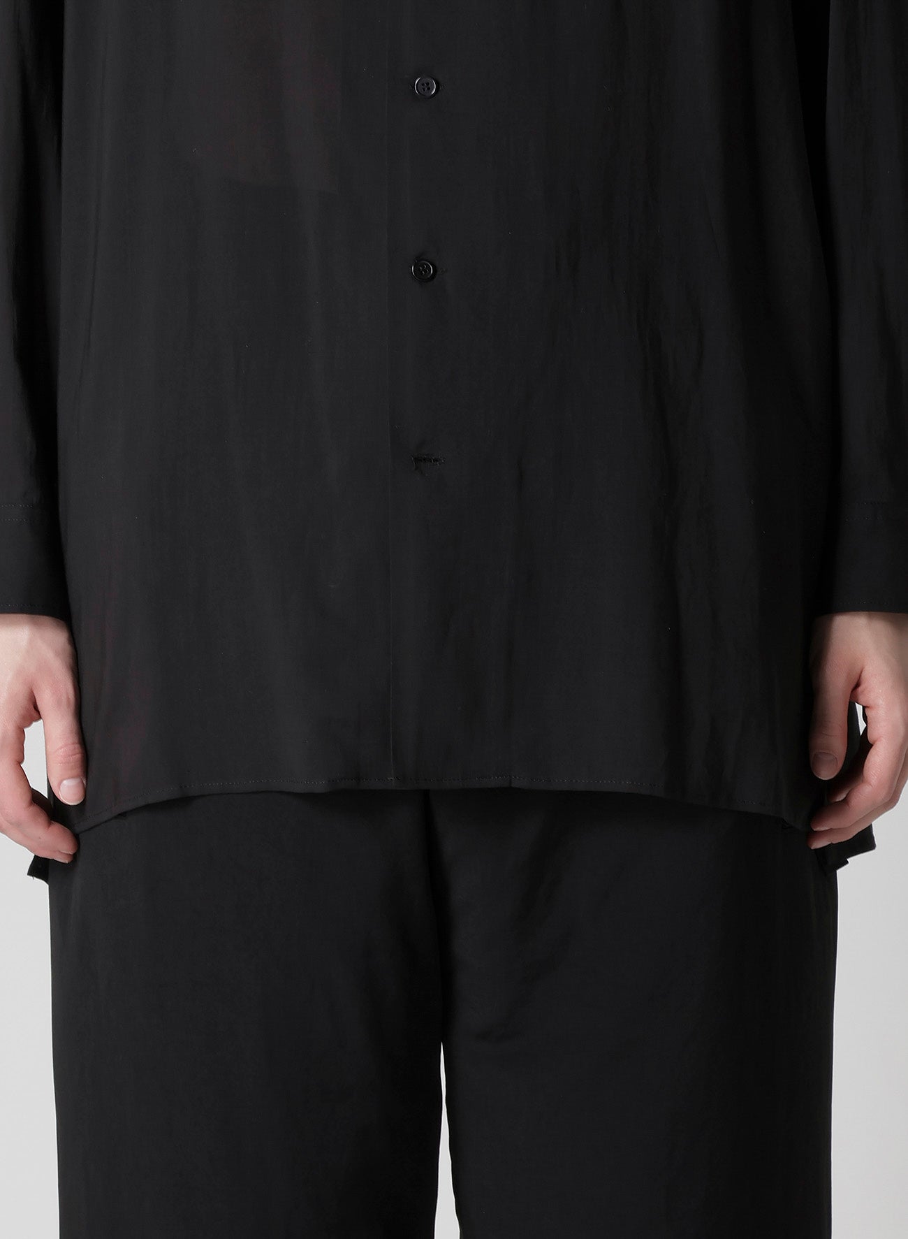 CELLLOSE LAWN 3COLLAR SLEEVE GATHER BLOUSE