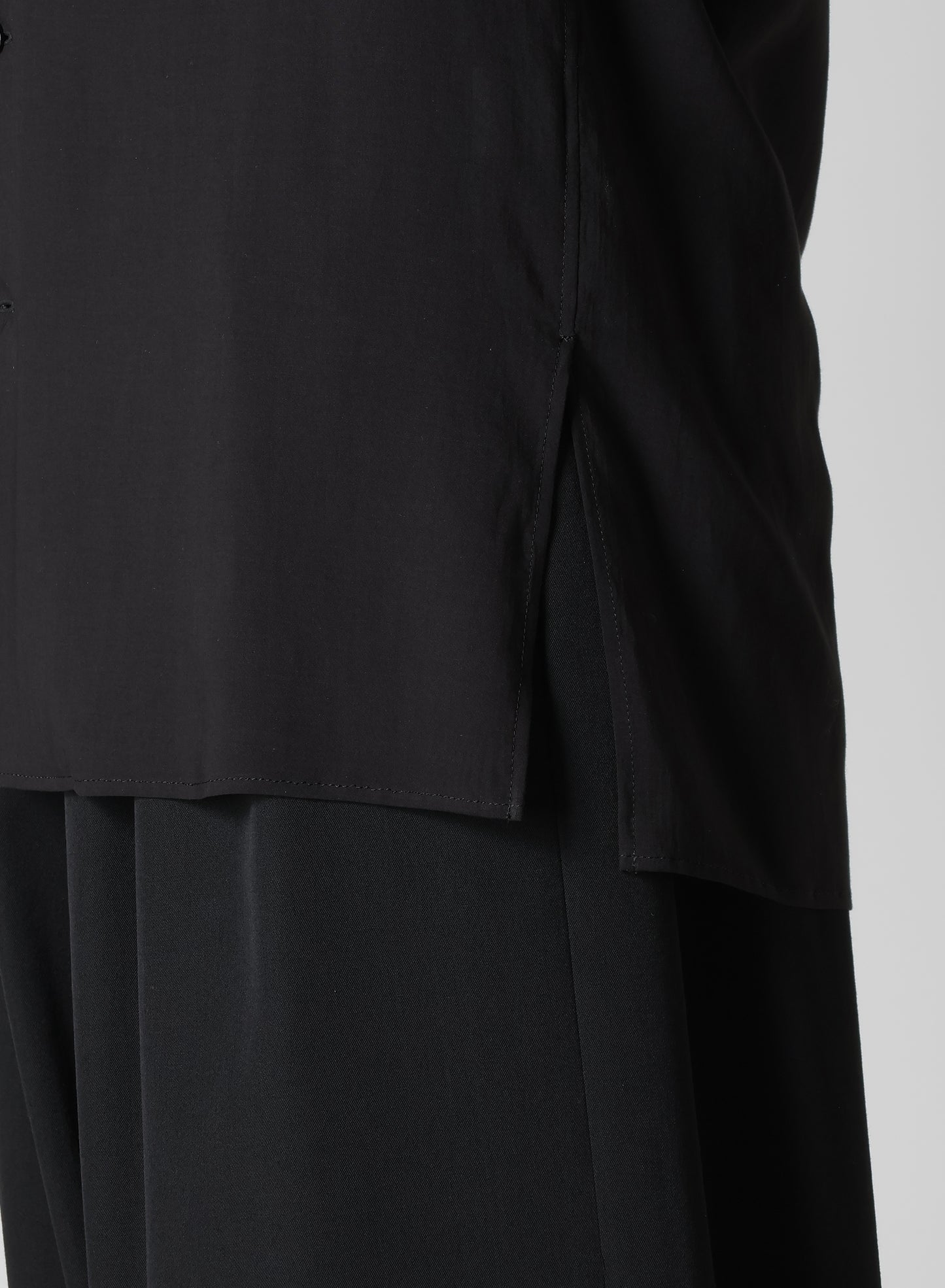 CELLLOSE LAWN OPEN COLLAR BLOUSE