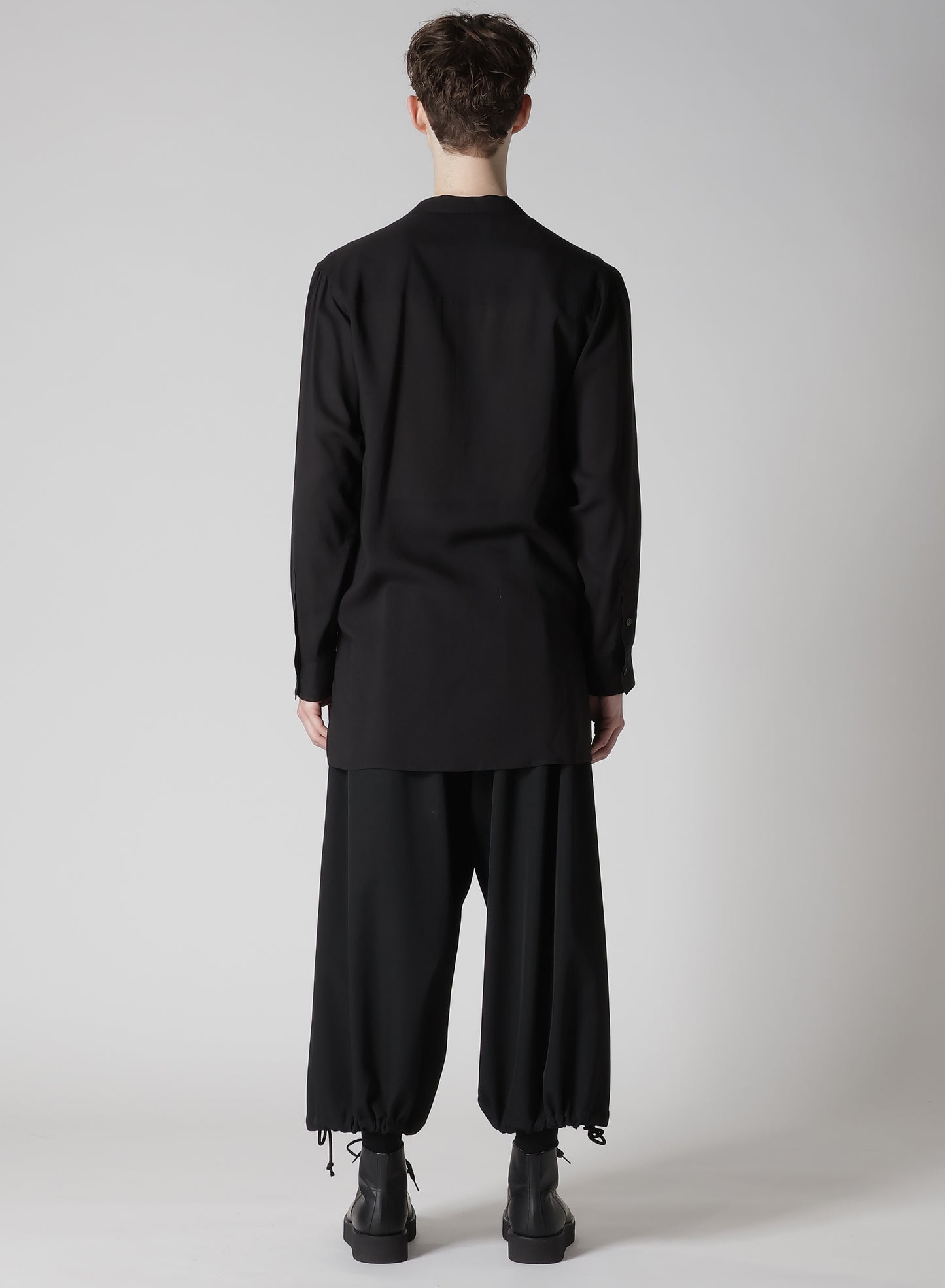 CELLLOSE LAWN OPEN COLLAR BLOUSE