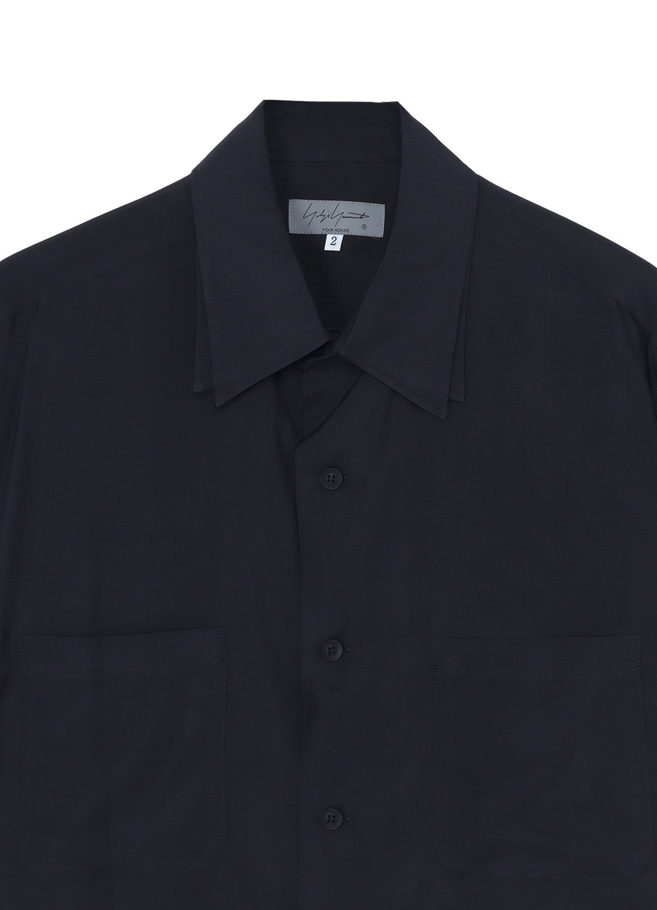 Cu TAFFETA 2 COLLAR BIG STANDARD SHIRT