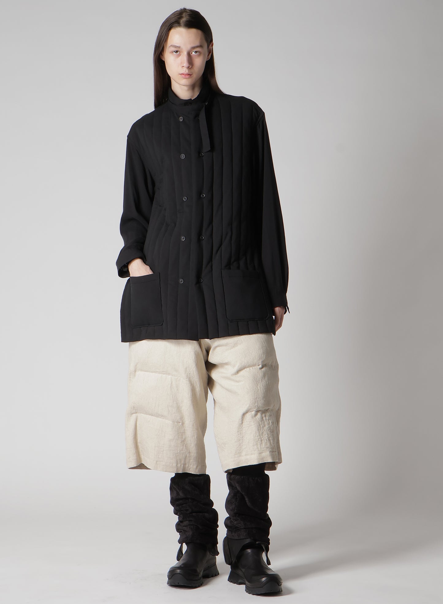 CELLULOSE LAWN DOUBLE FRONT PADDED BLOUSE