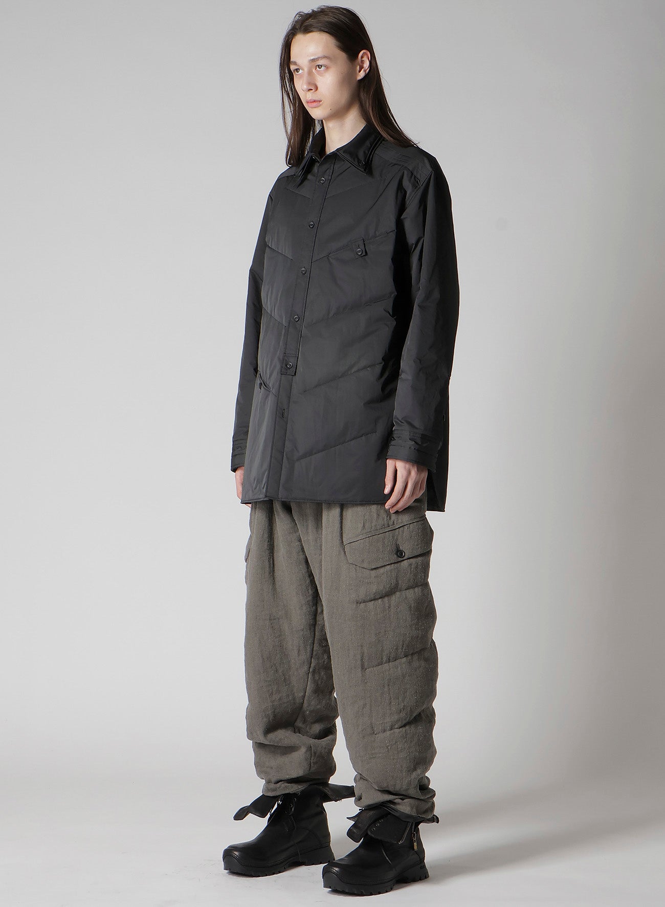 PE TAFETTA PT BK 2COLLAR DIAGONAL PADDED S