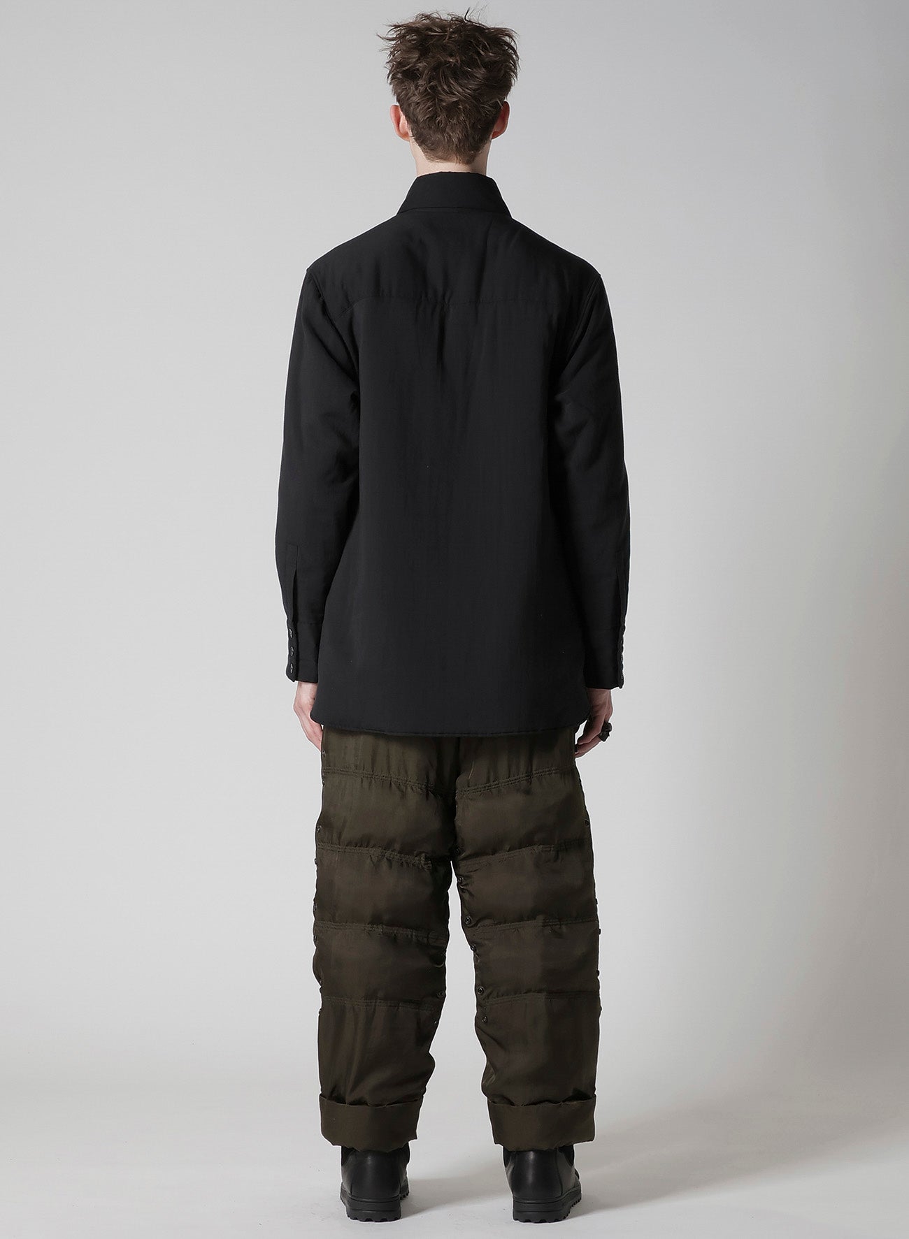 CELLULOSE LAWN STOLE DETAIL PADDED BLOUSE