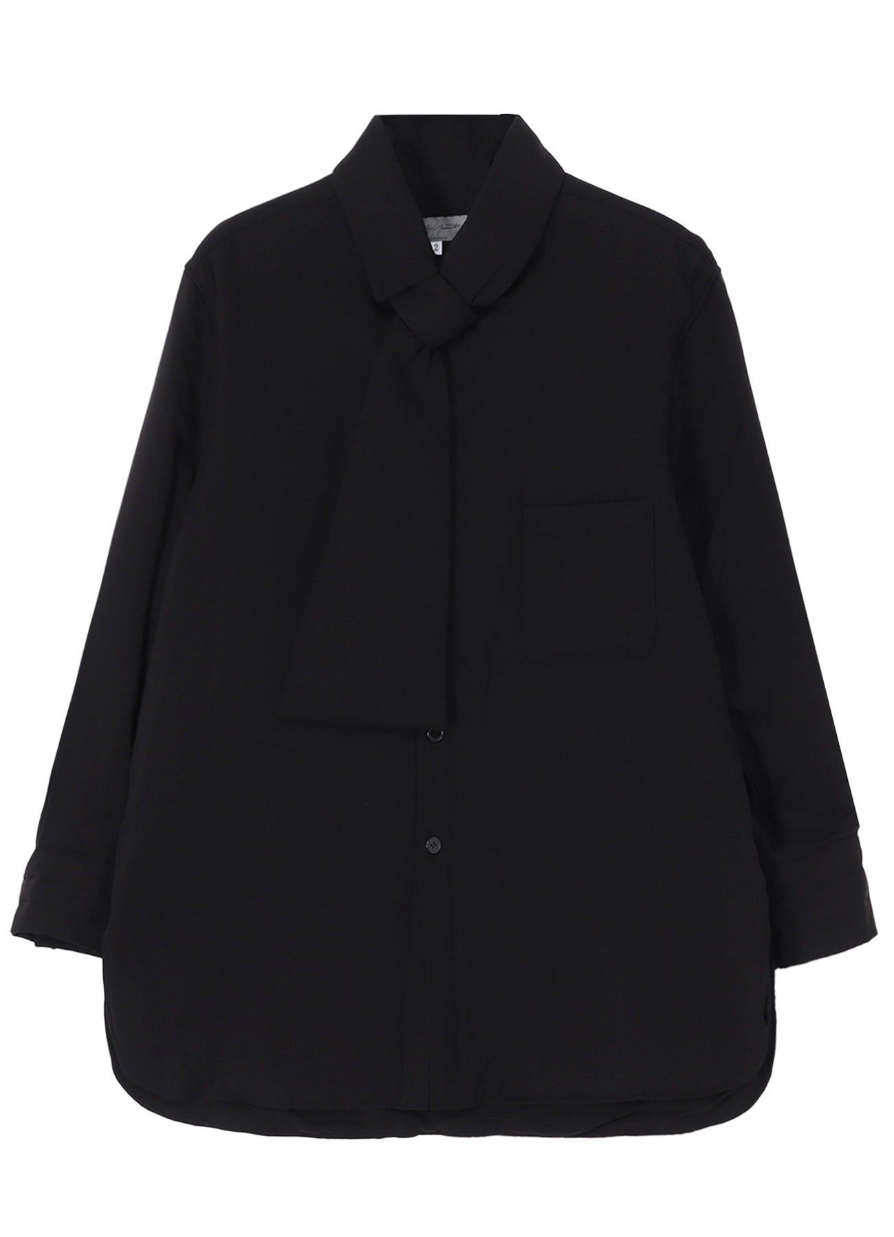 CELLULOSE LAWN STOLE DETAIL PADDED BLOUSE