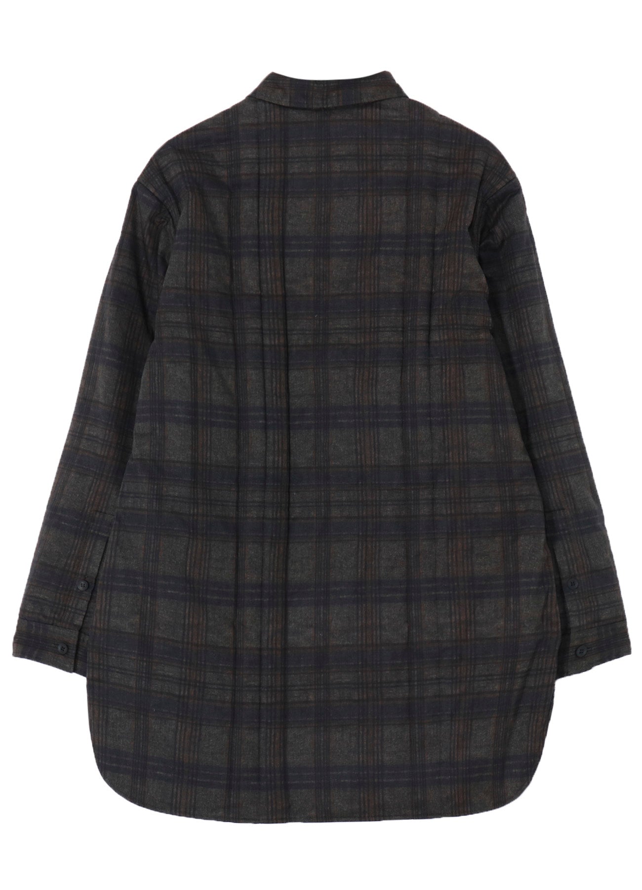 MADRAS INK PLAID PADDED BLOUSE