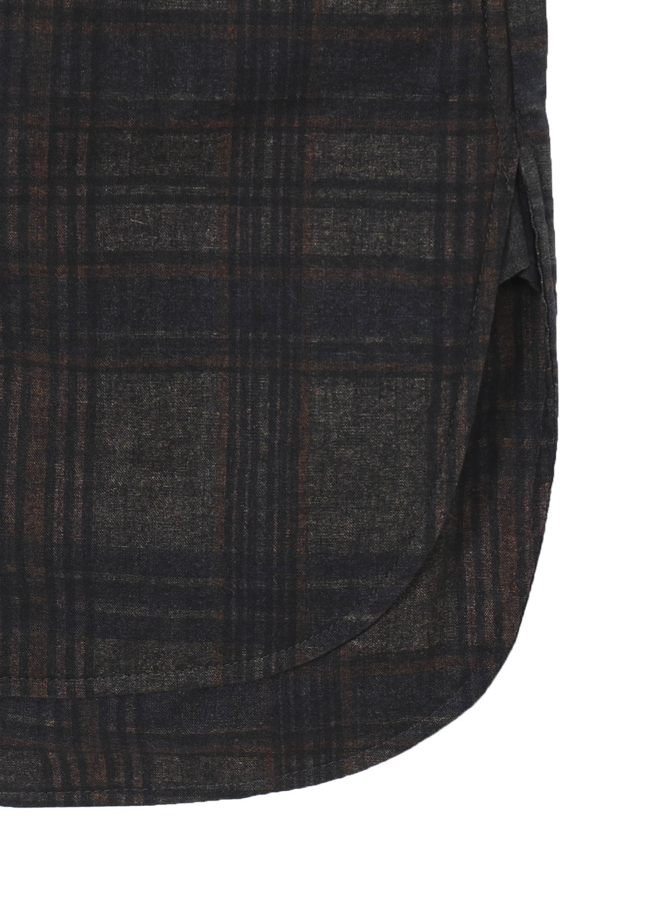 MADRAS INK PLAID PADDED BLOUSE
