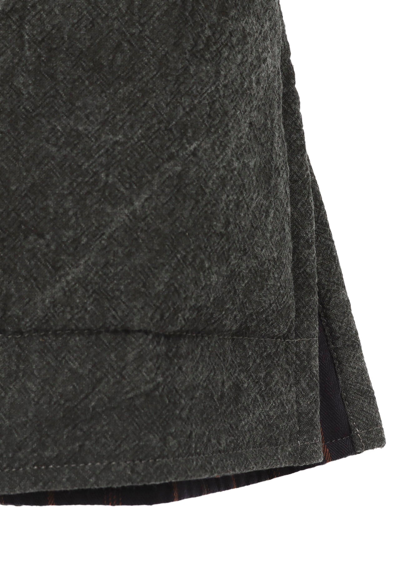 LINEN/COTTON SHEETING GUSSET COLLAR PADDED BLOUSE