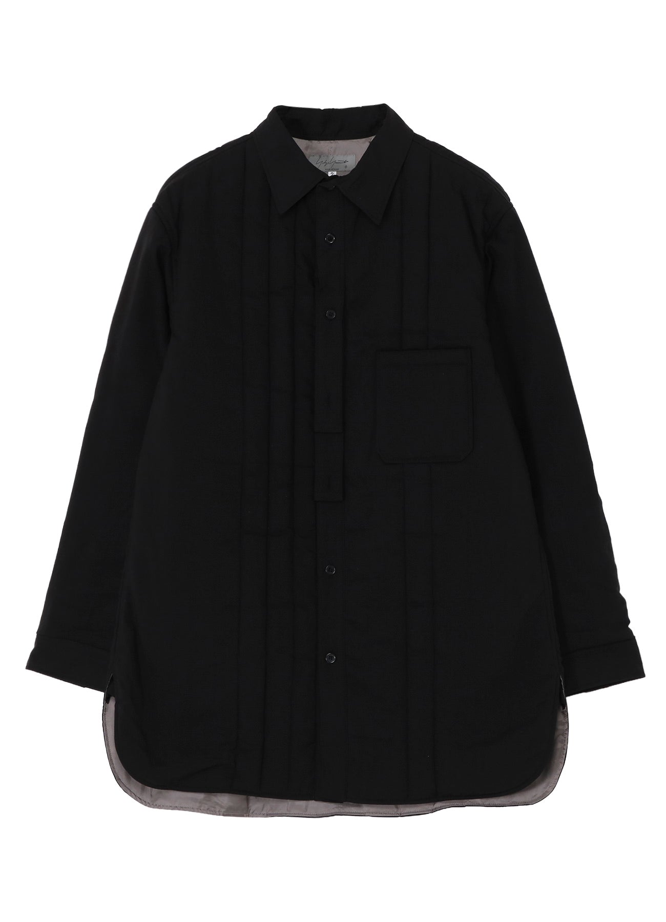 CELLULOSE LAWN DOUBLE PLACKET PADDED BLOUSE