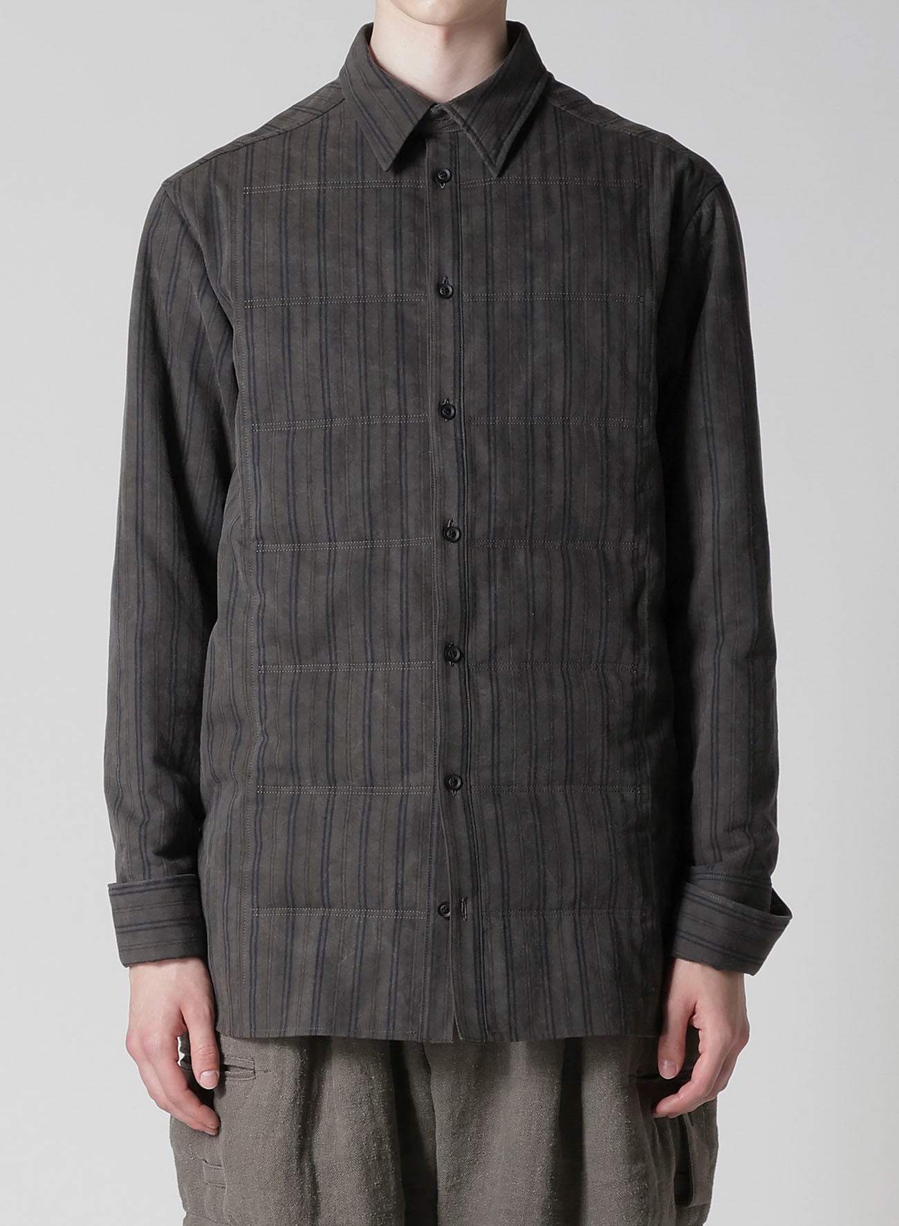 COTTON ST PIGMENT WASHED ST BLOUSE WITH LINING