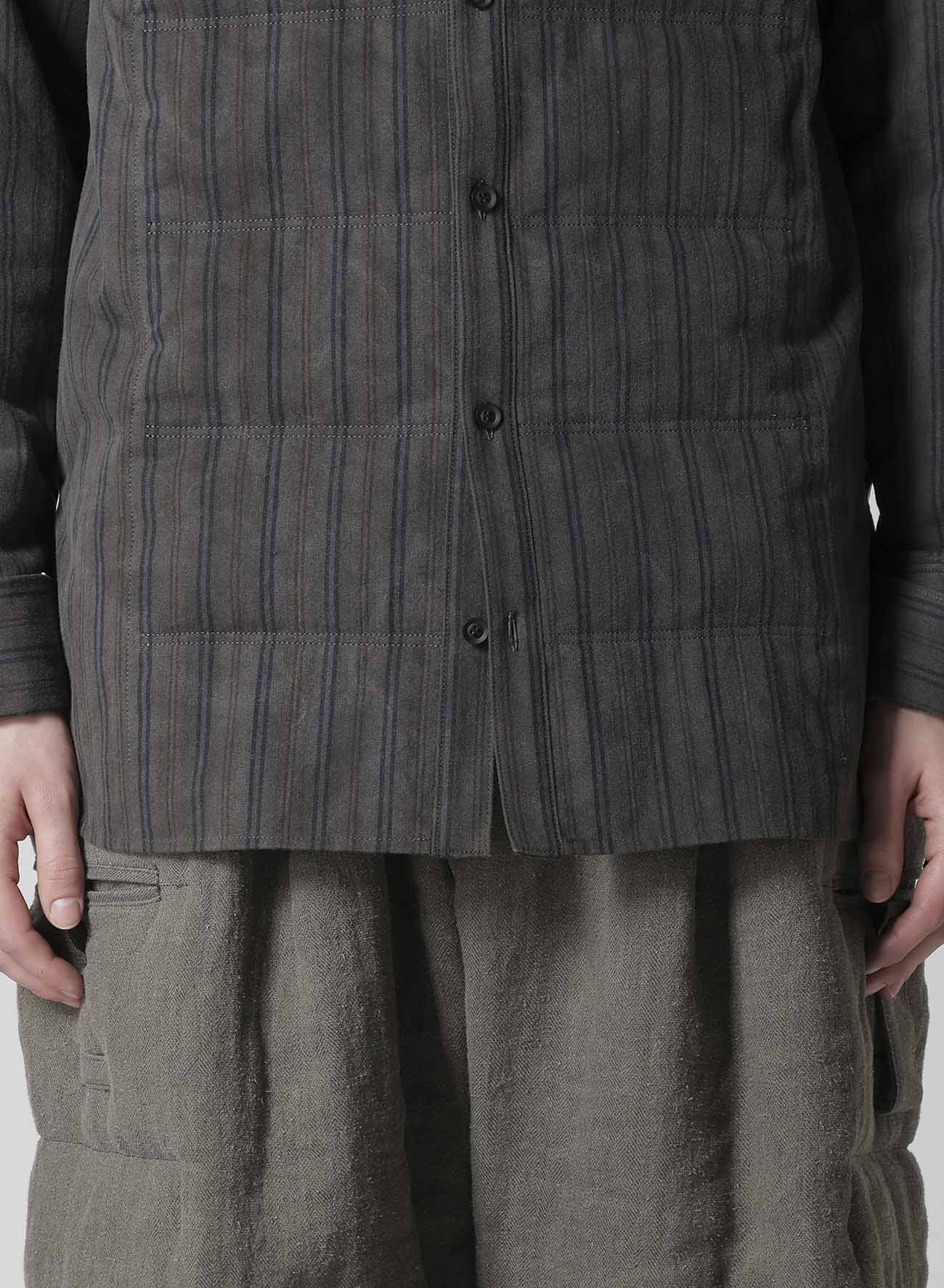 COTTON ST PIGMENT WASHED ST BLOUSE WITH LINING