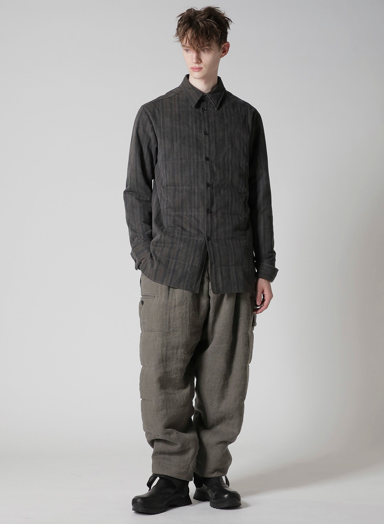 COTTON ST PIGMENT WASHED ST BLOUSE WITH LINING