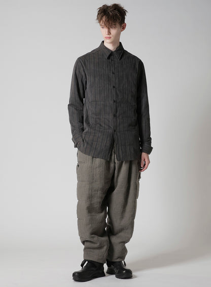 COTTON ST PIGMENT WASHED ST BLOUSE WITH LINING