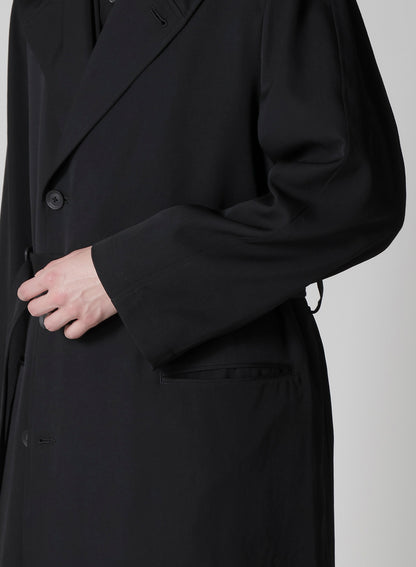 REGULATION GABARDINE 4BUTTONS HOODED COAT