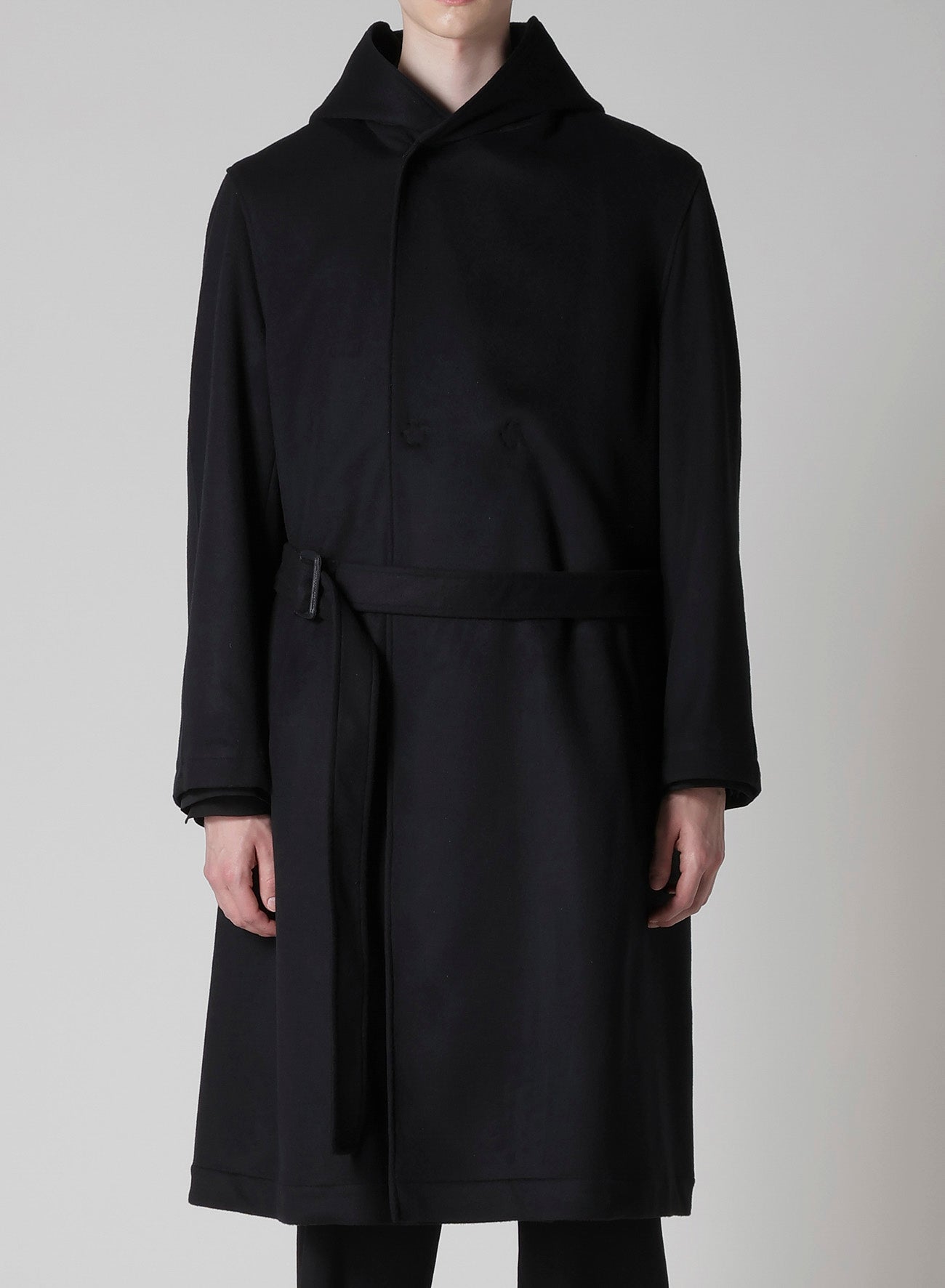 W/Ca BEAVER HOODED COAT