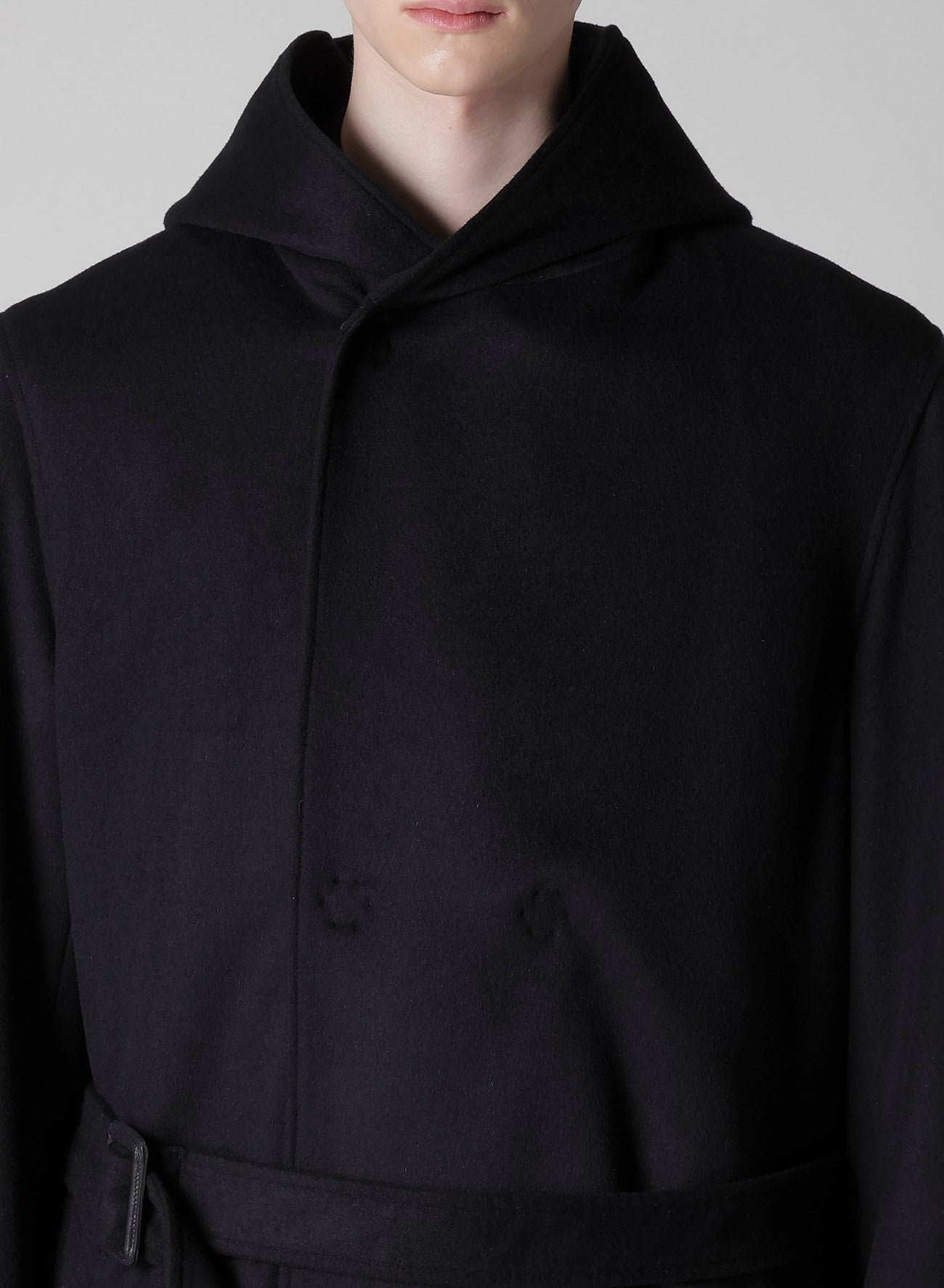 W/Ca BEAVER HOODED COAT