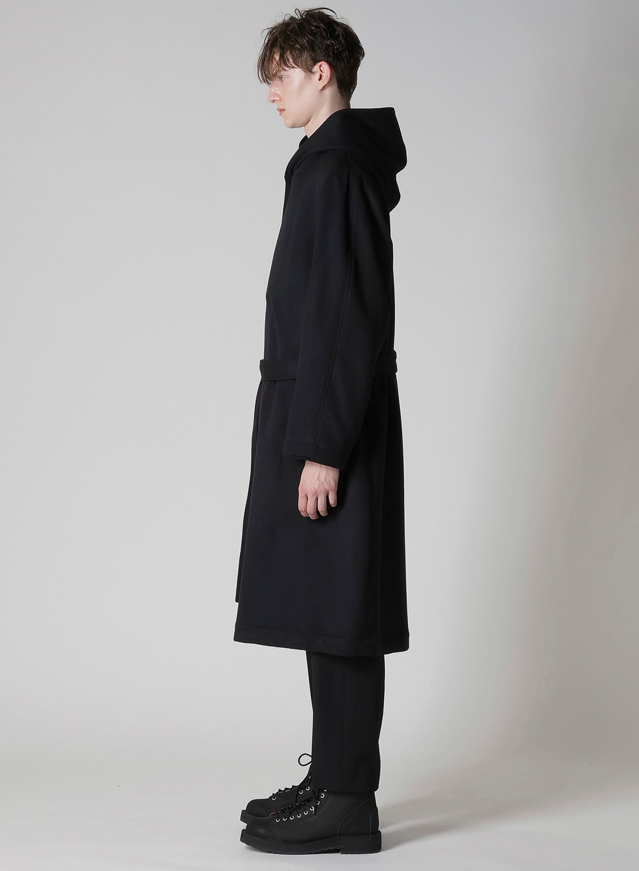 W/Ca BEAVER HOODED COAT