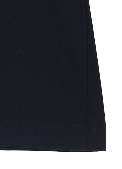 WOOL GABARDINE CROSS SHAPED ZIPPER COAT