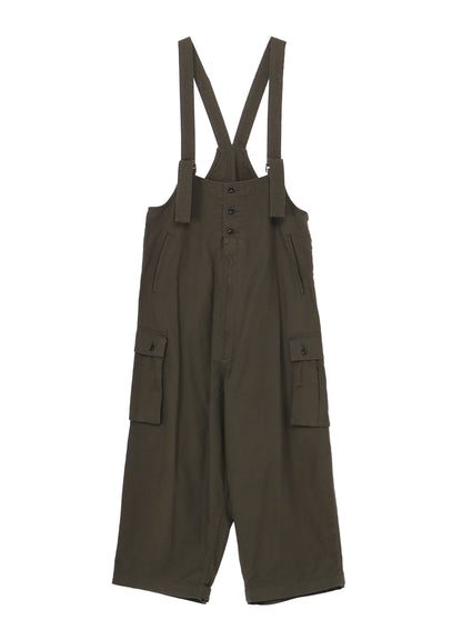 BLACK SCANDAL HERRINGBONE WORK OVERALLS