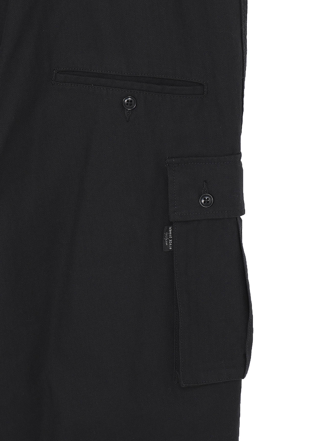BLACK SCANDAL HERRINGBONE WORK OVERALLS