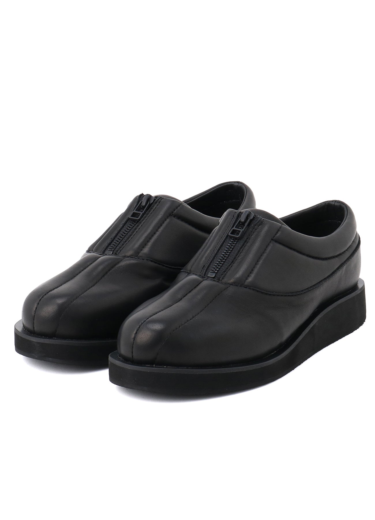SOFT SHEEP LEATHER FRONT FASTENER SHOES