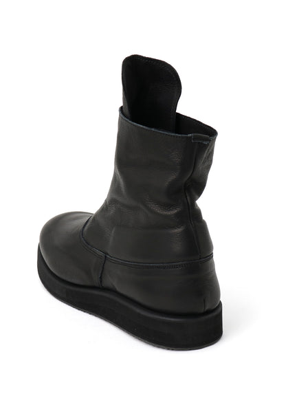 OIL SOFT LEATHER FRONT FASTENER BOOTS