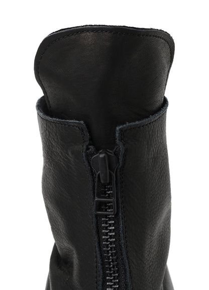 OIL SOFT LEATHER FRONT FASTENER BOOTS