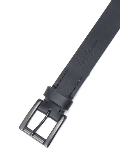 MATT SOFT OIL LEATHER 30MM PLAIN BELT