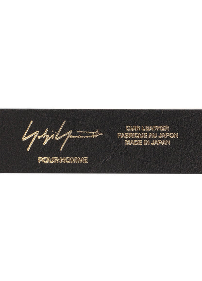 MATT SOFT OIL LEATHER 30MM PLAIN BELT